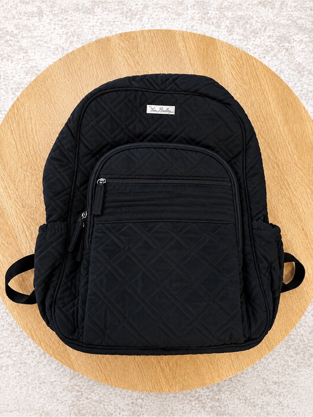 Vera Bradley Black Quilted Backpack